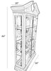 Solid Wooden 7 Feet Tall Kitchen Hutch / Lixra