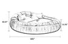 Italian Style Cloud-Like Comfort Velvet Round Bed / Lixra