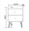 Set Of 2 Modern Bedside Wooden Night Stand