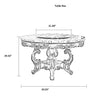 Antique European Round Marble Dining Table Set
