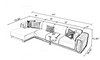 Luxurious Leather Sectional Sofa With Chase / Lixra