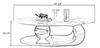 Luxury Modern Oval Coffee Table