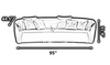 3-2-1 Seater Fabric Sofa Set