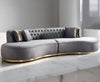 Elegant Contemporary 2-Seater Tufted Couch Set / Lixra