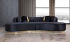 Elegant Contemporary 2-Seater Tufted Couch Set / Lixra