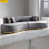 Elegant Contemporary 2-Seater Tufted Couch Set / Lixra