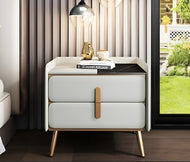 Set Of 2 Wooden Finish Night Stand / Lixra