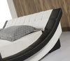 Modern Wave Design LED Leather Bed / Lixra