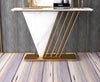Modern V-Shaped Marble Accent Table / Lixra
