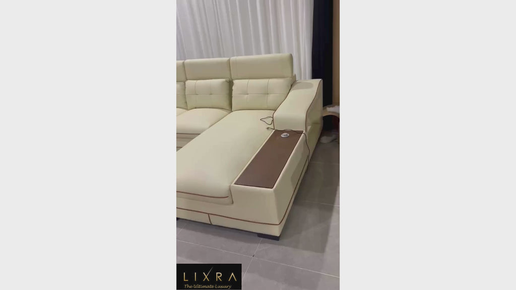 Versatile Modern Cozy Fabric Sumptuous Sectional Sofa / Lixra