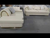 Classic Button Tufted Leather Sofa Set