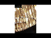 Dimmable Smoke Grey Crystal Glow Flush-Mount