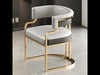 Set of 4 Leather Designer Dining Chairs