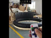 Smooth Grain Italian Modern Round Bed