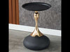 Artistic Design Golden Finish Side Tables