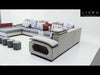 Modern Fabric Sectional Sofa U-Shaped