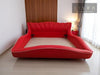 Stylish Wave Shape Modern Leather Bed