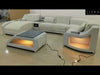 Modern Congenial LED Leather Sectional Sofa