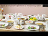 30/60 Pieces Elegant Kitchen Ceramic Dinnerware Set