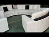 Circular Luxurious Leather Sofa Set