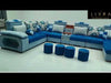 Modern Fabric Sectional Sofa U-Shaped