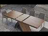 Rectangular Extendable Design Wooden Dining Table Set For 6