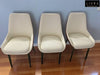 Set Of 6 Comfort Leather Dining Chairs