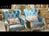 Antique Design Velvet Fabric European Sofa Set