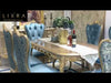 European 6-Seater Wooden Dining Table Set