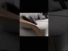 Luxurious Wooden 4-Seater Velvet Fabric Sofa