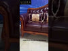 Liville Style Leather European Wooden Sofa Set