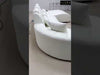 U-shape Leather Sectional LED Sofa