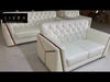Leather Upholstered Modern Sofa Set