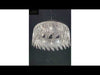 Spectacular Stainless Steel Adjustable Chandelier