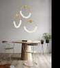 Elegant Crystal Garland Pendant Light With Iron Art Accents / Lixra