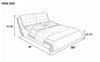 Stylish Luxurious Aesthetic Soft Leather Bed