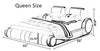 Exclusive Designed Stylish White Leather Bed