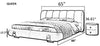 Modern Stylish Leather Upholstered Bed