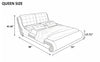 Stylish Luxurious Aesthetic Soft Leather Bed