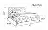 Concrete Superfluous Tufted Designed Leather Bed