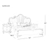 Wooden Smooth European-Style Fabric-Coated Bed / Lixra