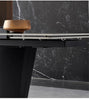 Sleek Metal And Extendable Marble Dining Set / Lixra