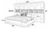 Splendid Design Rectangular Leather Bed