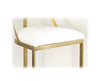 Set Of 3 Italian Style Metal Framed Raised Chairs / Lixra