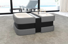 Modern Glass Top Extendable Coffee Table / Lixra