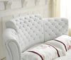 Luxurious Tufted LED Leather Round Bed / Lixra