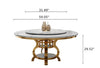 Minimalized Classic Marble Top Dining Table Set With Modern Style Chairs / Lixra