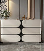 Luxury Dresser and Drawer Set With A Sleek Glass Top / Lixra