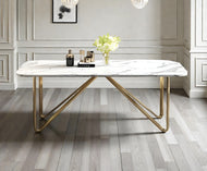 Luxurious Marble Rectangular Dining Table / Lixra