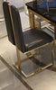 Italian Marble Rectangular Dining Table Set